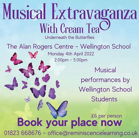 Chrysalis Butterfly Musical Extravaganze with Cream Tea
